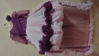 Picture of Purple colour netted dress with tail For 1-2Y