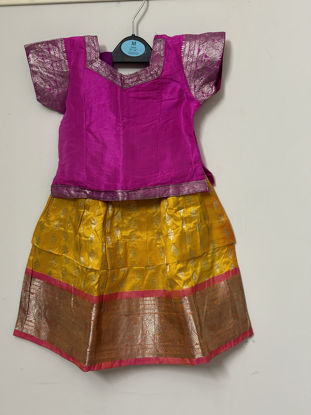 Picture of Pure pattu pavada For 1-2Y