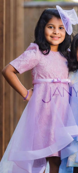 Picture of Janya's High low  dress with hair pin For 8-10Y