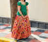 Picture of Paithani Lehanga with rawsilk maggam blouse 8-10 yrs