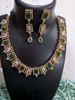 Picture of Combo for Green stone necklace and pink stone earrings