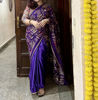 Picture of Luxury bright Russian Violet Silk saree