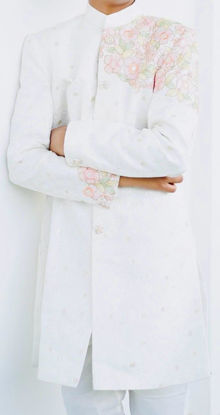 Picture of Designer embroided kurta and pant For 11-12Y