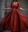 Picture of Red and black long dress