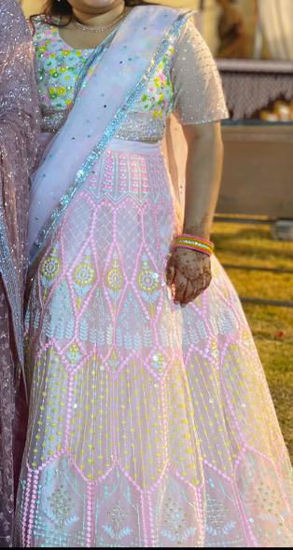 Picture of Pastel embroidered lehenga