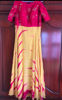 Picture of Yellow pink Shibori long frock