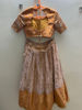 Picture of Golden Tissue lehenga For 6-8Y