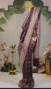 Picture of Magenta Banarasi Silk saree woth floral jaal work