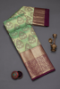 Picture of Deep Forest Green Zari Woven Kanchipuram Silk Saree