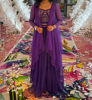 Picture of Violet sparkle indo western dress with overcoat