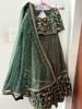 Picture of Bottle Green Bridal Lehenga