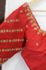 Picture of Mirchi red Maggam work blouse