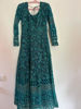 Picture of Teal Green Anarkali suit dress with full sleeves