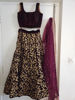 Picture of Mohey maroon velvet lehenga