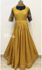 Picture of Yellow designer kalamkari anarkali