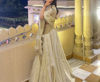 Picture of Ivory handwork blouse and tissue lehenga set