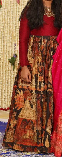 Picture of Kalamkari Long Frock For 8-10Y