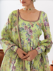 Picture of Green printed Anarkali set from rivaaj clothing