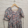 Picture of Combo of Grey Floral Custom-made Cotton Frock and Green Bandini print Georgette Frock