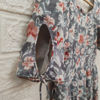 Picture of Combo of Grey Floral Custom-made Cotton Frock and Green Bandini print Georgette Frock