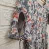 Picture of Grey Floral Custom-made Cotton Frock