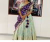 Picture of Benaras tissue lehenga with crape benaras dupatta