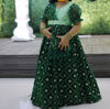 Picture of Green velvet Long Frock For 2-4Y