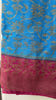 Picture of Blue Chanderi saree with pink blouse