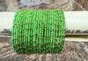 Picture of Combo of AD stone necklace, haram and Silk Thread and kundan stone Bangles - Size 2.6