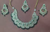 Picture of kundan necklace with earrings and maang tika