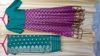 Picture of Purple color semi silk long Frock