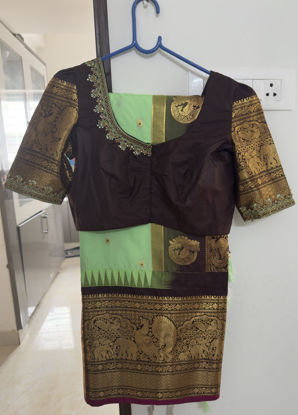 Picture of Never worn Gadwal saree with maggam blouse