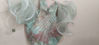 Picture of Blue Organza floral Lehenga