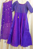 Picture of Puple color floor length party wear dress