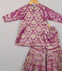 Picture of Purple Brocade Kurta Sharara Set For 2Y