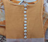 Picture of Gold colour tissue long frock