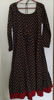 Picture of Black Cotton  Anarkali with Duppatta