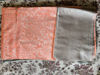 Picture of Peach and Grey Semi Silk Saree