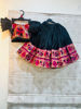 Picture of Black Paithani Style Lehenga For 2-4Y