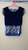 Picture of Georgette saree and designer blouse combo