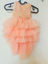 Picture of High low layered peach colour Frock For 1-2Y