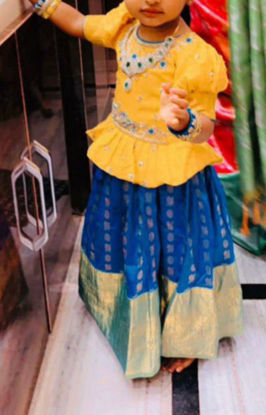 Picture of Kanchi Pattu Lehenga for 3-4Y