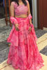 Picture of Baby pink Organza lehenga