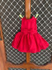 Picture of Combo set of sequin net frock and red frock For 1Y