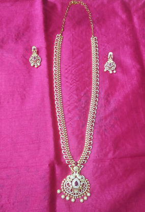 Picture of CZ Long Haram with earrings