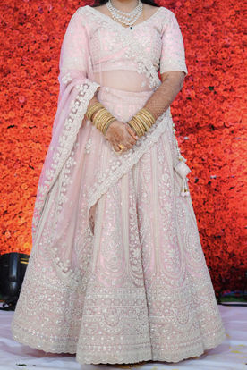 Picture of Blush pink Mebaz Lehanga