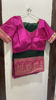 Picture of Green saree with meenakari border pink blouse