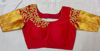 Picture of Kanchi pattu saree with maggam work blouse