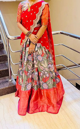 Picture of Kalamkari Half saree
