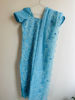 Picture of Sky Blue Kota Embroidery cotton suit set